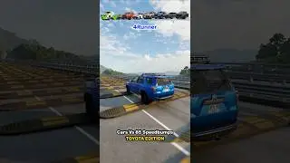 Cars Vs 85 Speedbumps #toyota #toyotalandcruiser