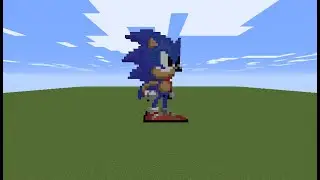 Minecraft pixel art (Sonic)