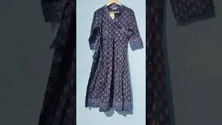 Bagru Dabu Hand Block Print Indigo Dress
