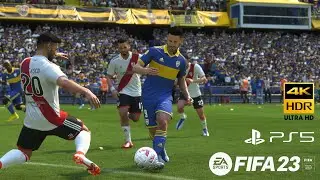 FIFA 23 BOCA vs RIVER gameplay ps5 4K español latino