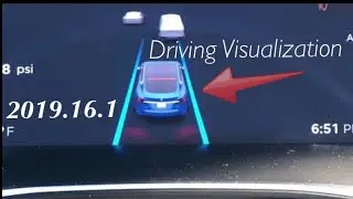 2019.16.1 Tesla Model S75 AP2 OTA Update - Driving Visualization