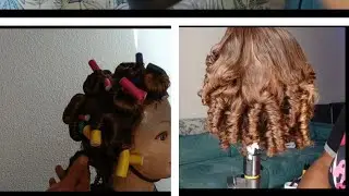 Stop using hot tools on ur bouncy hairs!! small flexi rod curls #omos beauty would how to use flexi