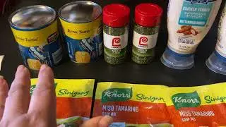 $5 pantry food haul, pantry prepping on a low income budget, meal plan around your bargain food