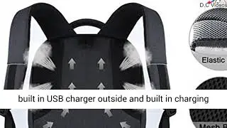 Laptop Backpack,Business Travel Anti Theft Slim Durable Laptops Backpack with USB Charging Port