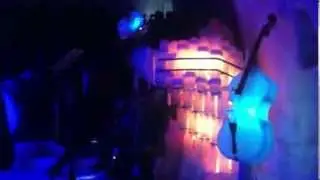Ice Music in Lule&aring; Sweden, band VinterRock playing