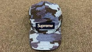 Supreme Military Camp Cap Blue Camo SS21