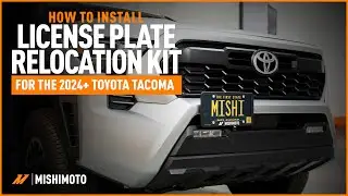 How To Install A License Plate Relocation Kit | 2024+ Toyota Tacoma