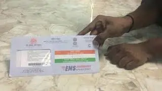 Aadhaar PVC card unboxing