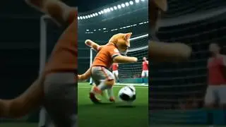 The Kitty Cat Is football Player  |  #cat  #cutecat   #shortvideo  #puppy  @ThePuppysQuest