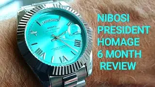 NIBOSI Day Date President Homage Six months Review #watch