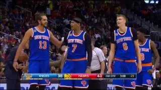Carmelo PUNCHES Sefolosha in the Face!! - MELO EJECTED | Knicks vs Hawks