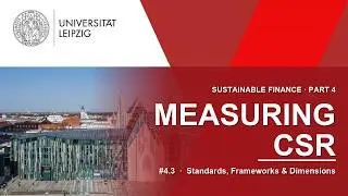 CSR Measurement #4.3: Standards, Frameworks & Dimensions