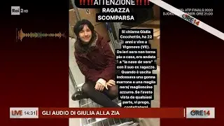 L'audio di Giulia Cecchettin alla zia - Ore 14 del 14/11/2023