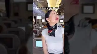 TRUE STORY that happened on my flight (minus the ending which I added for fun) 😂 #shorts
