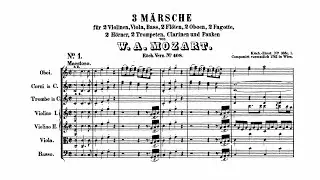 Mozart: 3 Marches, K. 408 (with Score)