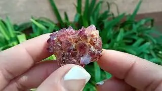 4958 amethyst spirit quartz #spiritquartz #cactusquartz #pineapplequartz #amethystquartz