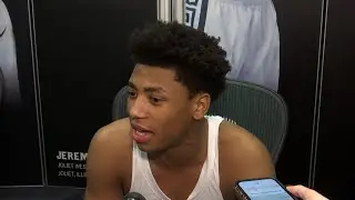 Interviews: Jeremy Fears Jr., Kur Teng, and Jordan Scott after Michigan State's win over Indiana
