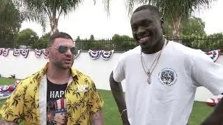 Thor Skancke & Curtis Millender Hang Out At Up Next Fighting Summer Party!