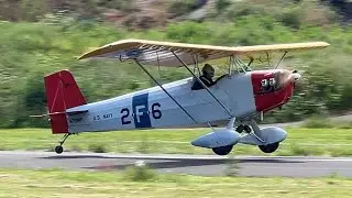 Corben Baby Ace Model D [N79WR] Departing NewBerg Airport