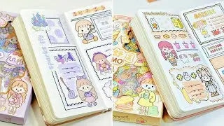 stickers journaling 💕cute kawaii sticker🌈 Immersive ASMR bullet journal | Compilation 68