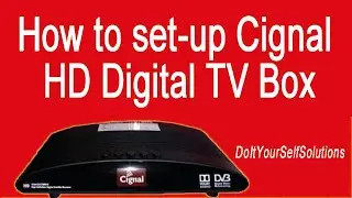 How to set up Cignal HD Digital TV box.