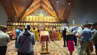Holy Gospel beautifully CHANTED in Russian Orthodox Church in Atlanta