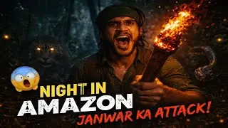 Amazon Jungle Night Survival 😨 | 8 Minutes of Pure Danger | Horror Vlog
