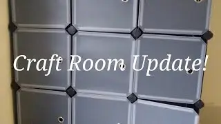 Craft Room Update #newstorage #budgetcraftroom
