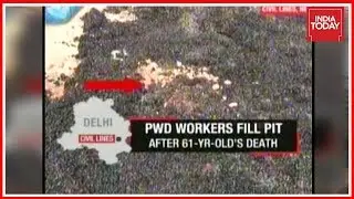 61 Year Old Businessman Dies After Falling Into Pothole In Delhi