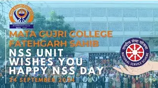 Happy Nss Day | Celebrate By Nss Unit Mata Gujri College | 24 September 2024
