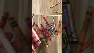 ASMR Sounds Crayon Drop 🖍🌈