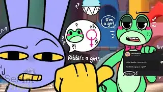 Ribbit Is A Girl ?! - The Amazing Digital Circus [ AU ] // Funny Cartoon Animation