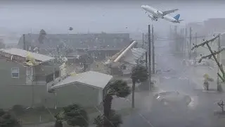 Live footage as tornado destroys Dubai ! Incredible storm hits UAE