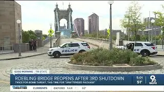 Roebling Bridge shut down fourth time in one week