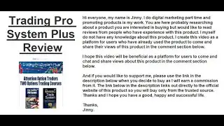 Trading Pro System Plus Review | Find Honest Reviews Of Trading Pro System Plus In The Comments