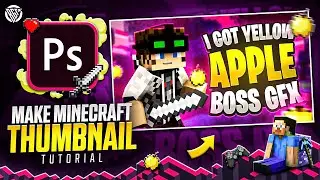 How To Make Minecraft Thumbnail | Photoshop Tutorial | Urdu/Hindi | BOSS GFX