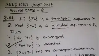 Csir net june 2018 Q22 mathematics booklet code B