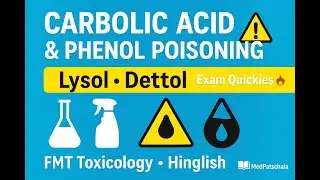 Carbolic Acid, Lysol & Dettol Poisoning | FMT Toxicology Simplified | BHMS MBBS FMG BHMS I LESSON 40