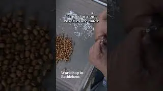 This is how our rosary beads made in Bethlehem #rosary #catholic #church #praytherosary #virginmary