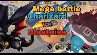 charizard vs blastoise battle in pokemon unite || charizard pokemon unite gameplay