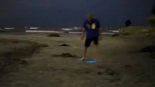 Me playing in the bioluminescence at Dog Beach aka. Del Mar North Beach in Del Mar last night.
