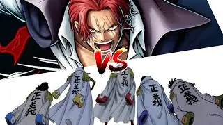 Шанкс против Адмиралов || One Piece