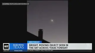 Bright, moving object seen across the Texas sky Friday night