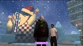 Playstation Home, EU Home Square : Christmas Themed
