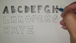 How to Draw Alphabet #learning #abcd #drawing #abcd #drawingalphabet #kids #kidsvideo #kidslearning