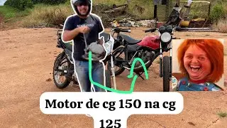 Colocamos um motor 150cc na 125