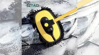 2022 New Car Cleaning Brush Telescopic Car Wash Brush Long Handle Mop Cleaning Chenille Broom Auto A