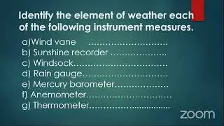 S1 Geography Lesson on Weather by Mary Bashabire
