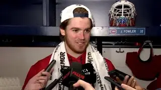 Jacob Fowler n&rsquo;en revient pas de l&rsquo;ambiance du Centre Bell