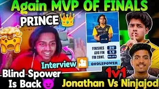 Again Spower MVP Of The Finals🏆 Interview🎥Jonathan vs Ninjajod 1v1🥶 GodL Feraless😲